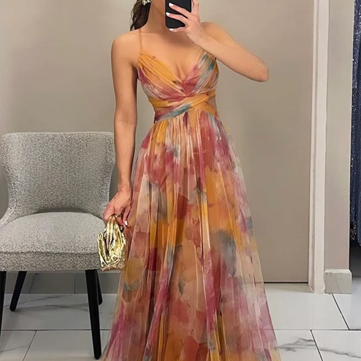 Valentina™ | Floral mesh dress