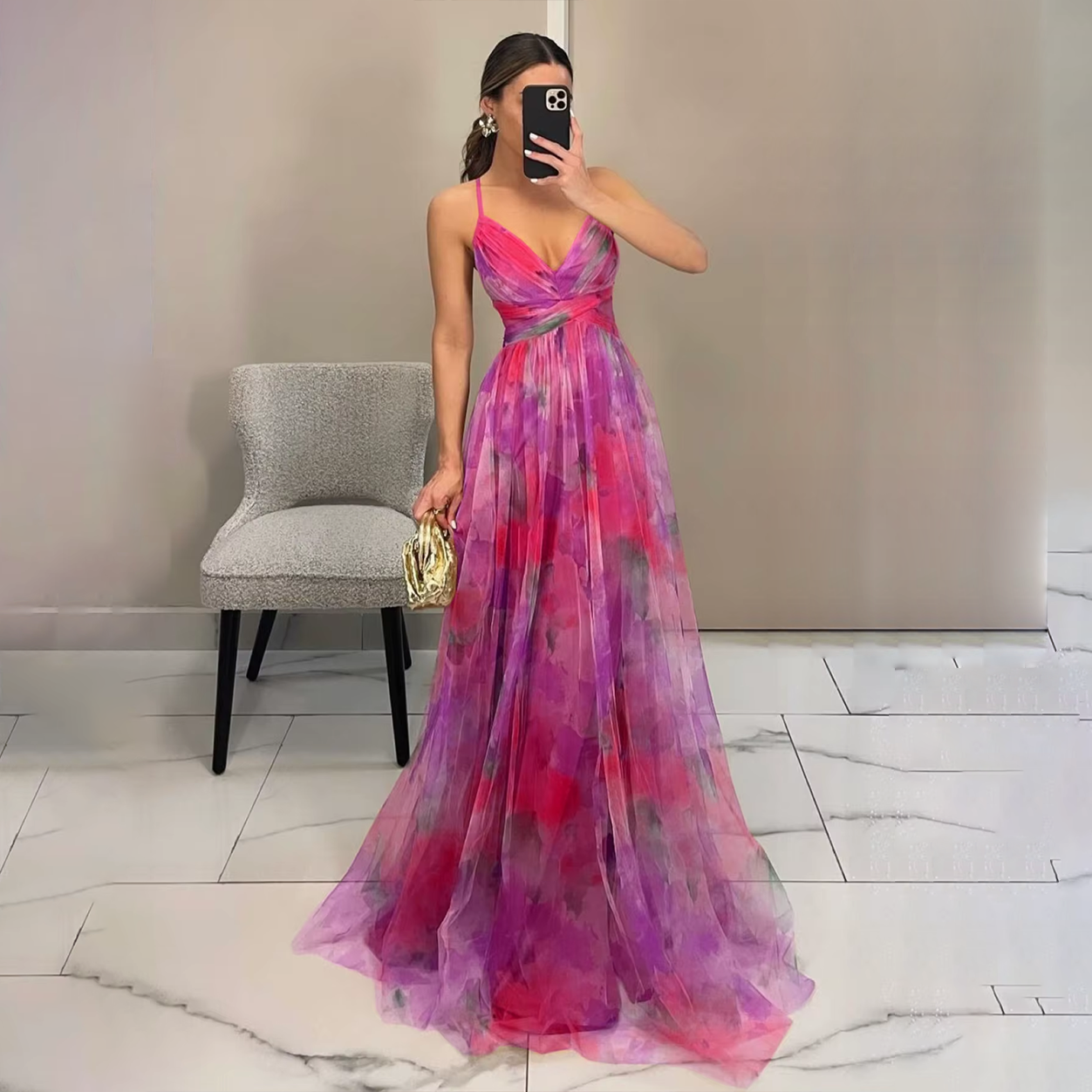 Valentina™ | Floral mesh dress